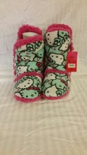 New Hello Kitty Sanrio Lt Blue Girl's Boot Slippers Size 11/12 13/1 NWT A