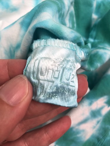 Women's Luna Luz Turquoise/White Tie-Dye Tank Top Size XL NWT - Picture 10 of 11