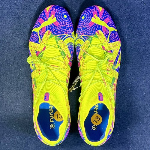 Puma Future Ultimate Energy FG/AG Soccer Cleats 107546-01 Yellow Men's Size 13 - Picture 7 of 8