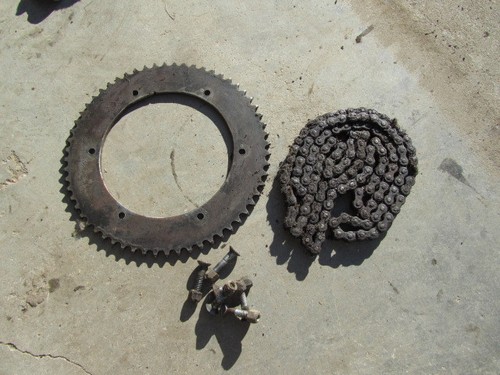1978 kawasaki ke125 - rear sprocket and chain  - Picture 1 of 4