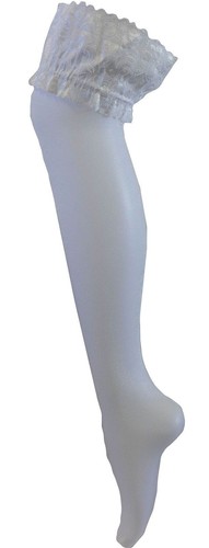 Ultra Shine Stockings-Lace Top Sheer Super Glossy Shiny Thigh Highs 15 Denier - Picture 34 of 41