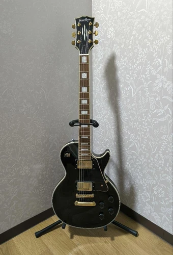 Grass Roots Les Paul Custom Black G-LP-55C Electric Guitar Used Product Japan