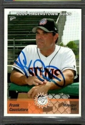 2006 Multi-Ad #40 Frank Cacciatore Hagerstown Sun Manager signed autograph (E84)