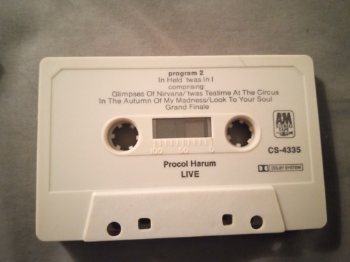 Procol Harum "Live" Cassette Tape - Picture 5 of 6