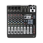 Professional 6-Channel Audio Mixer, Phenyx Pro DJ Sound Mixer Board w/Flexibl...