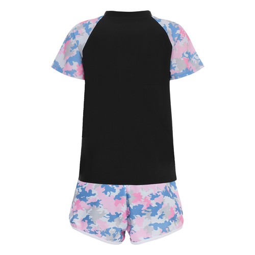 Kids Girls Bathing Suit Sunsuit Tankini Hawaii Surfing Outfit Tankini Set Cute - Picture 6 of 27