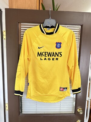 Vintage Nike GLASGOW RANGERS 1997-1998 GK Goalkeeper Football