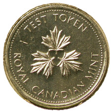 Test Token Canada 25 Cents (1983) Raised I Magnetic #6365