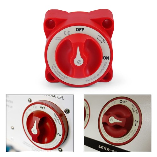 Blue Sea 9003E Systems 350 Amp ESeries Marine Boat Battery Switch On