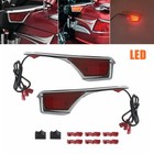 Pair Armrest Trim LED Lights Turn Signal Lamp For Honda 2006-17 Goldwing GL1800