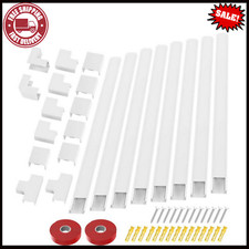 TV Cord Cover 157 Inch Long Cable Raceway Paintable Wire Hider Wall Mounted