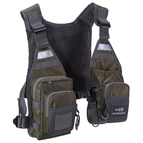 FV08 Chaleco de Pesca con Mosca Ultra Ligero para Hombres y Mujeres Portátil Paquete de Pecho - Imagen 2 de 14