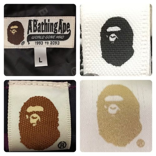 BAPE Purple camo hoodie puffer down jacket A Bathing Ape Size L - Picture 8 of 9