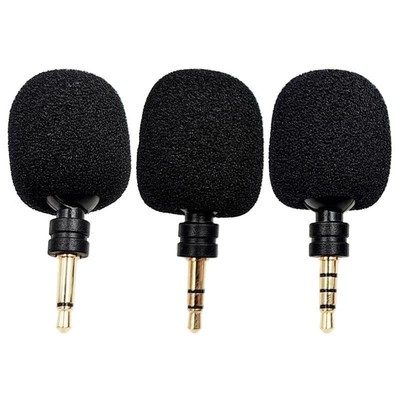 3.5mm Jack Portable Mini Mic Digital Stereo Microphone for Recorder Mobile Phone