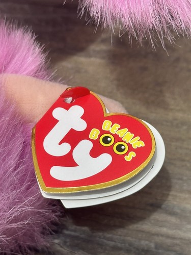 Lote de 2 caniches Ty Beanie Boos para perros. Camila y Arco Iris. Etiquetas colgantes de corazón TY - Imagen 9 de 24