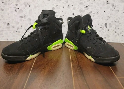 Air Jordan 6 Retro GS 'Electric Green'/Black 384665-003 Youth Size 7Y - Picture 5 of 9