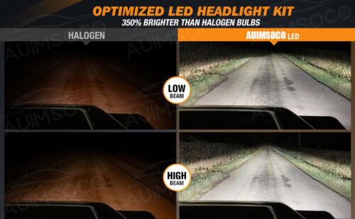 Combo 9005 HB3 LED Headlight Bulb Kit HIGH Beam Super Bright 6500K Xenon White - Picture 2 of 12