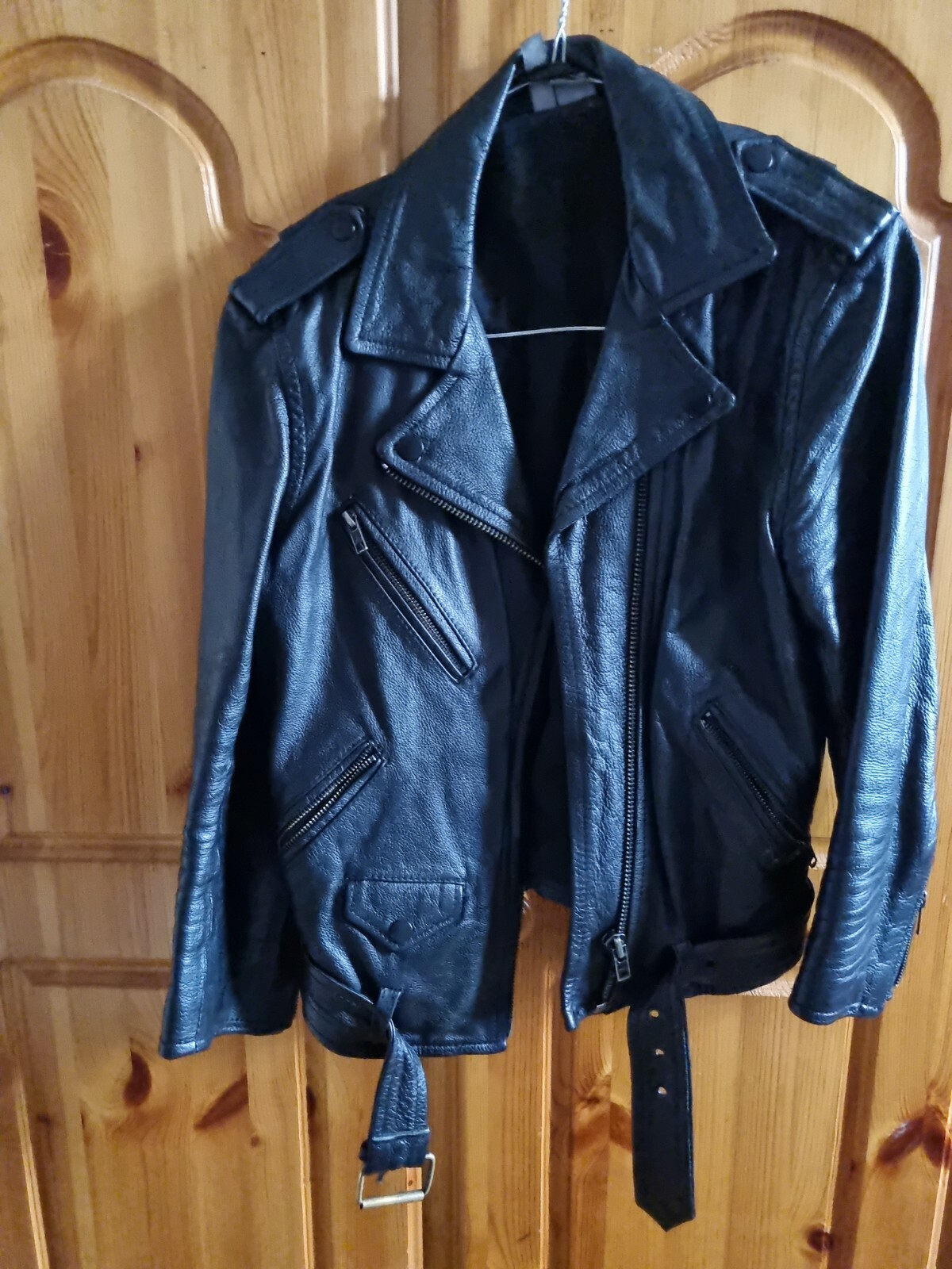 H&M Real Leather Jacket Size UK 10/12 SOLD OUT!!!