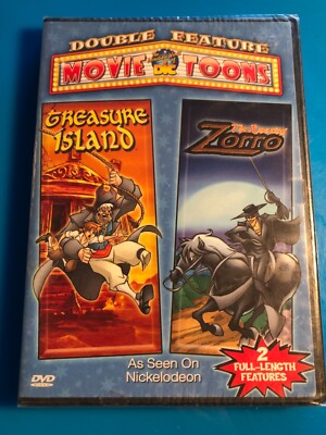 Treasure Island / The Amazing Zorro (DVD) Movie Toons