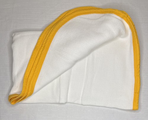 Wyoming Cowboys Thermo Babydecke Kreativ Strick weiß gold bronc Rodeo - Bild 2 von 4