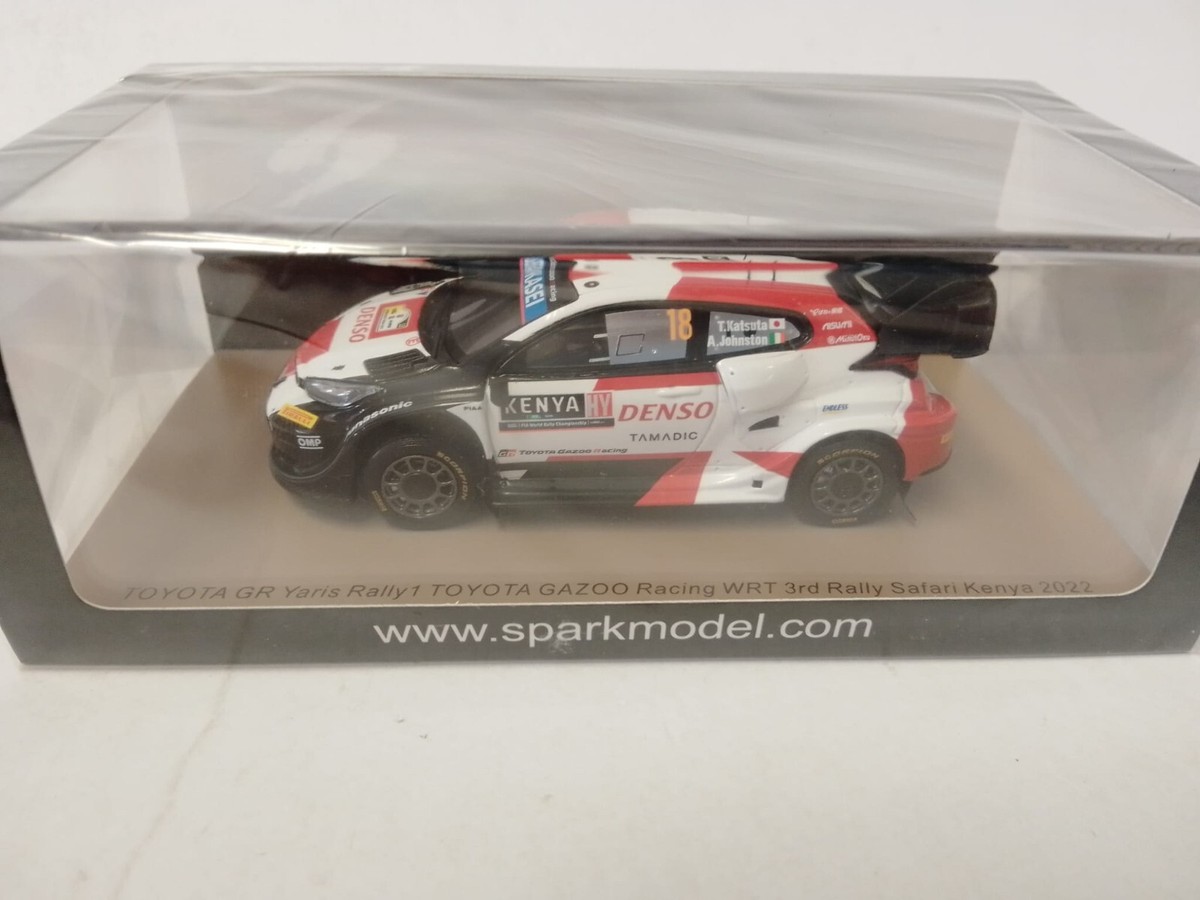 1/43　スパーク　トヨタ　GR ヤリス　#18　ケニア　2022 1:43 SPARK Toyota Yaris Gr Rally1 #18 3Rd Rally Safari Kenya