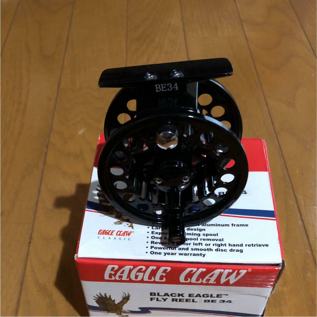 Eagle Claw Fly Fising Reel BE34 Grande Arbor Negro dia 75mm wid 39mm Eagle Claw Fly Fising Reel BE34 Grande Arbor Negro dia 75mm wid 39mm