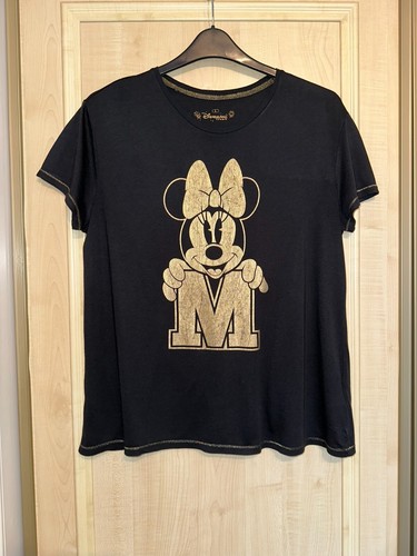 Disney Minnie Mouse Black and Gold Top - Size L - Disneyland Paris - Picture 2 of 19