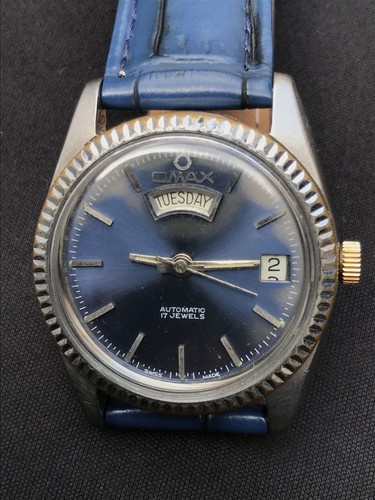 Rare Vintage Omax President Automatic 17 Jewels Swiss Men's Watch - Picture 13 of 21