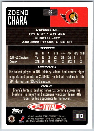 2002-03 Topps Total Hockey Base Cards (1-110)  - U-Pick From List - Picture 139 of 221