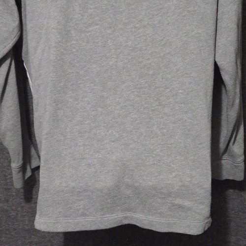 Victorias Secret PINK Hoodie Sweatshirt Womens Medium Gray Colorblock Spellout - Picture 7 of 10