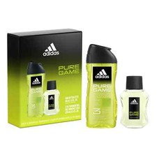 adidas Pure Game Men's 2 Piece Set Includes 3 In 1 Shower Gel And EDT Fragrance