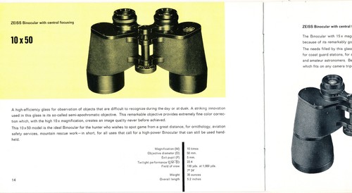 CATÁLOGO CARL ZEISS VINTAGE Y LISTA DE PRECIOS - Imagen 2 de 6