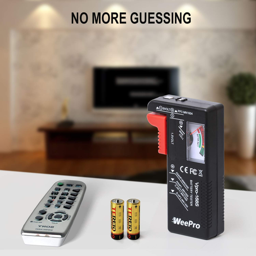 Battery Tester, Universal Battery Checker Small Battery Tester for AAA AA C D 9V - Picture 7 of 12