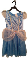 Disney Princess Cinderella Blue Costume Dress Size S 4-6 Dress Up Pretend Play