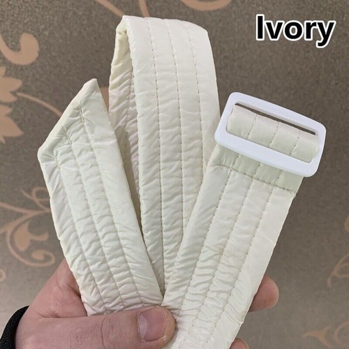 Padded Belt Waistband Quilted Buckle for Puffer Jacket Coat Outwear Winter - Picture 27 of 34