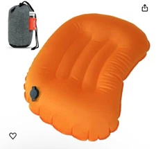 Sojoy Inflatable Camping Pillow Ergonomic Lumbar & Neck Support Portable Pillow