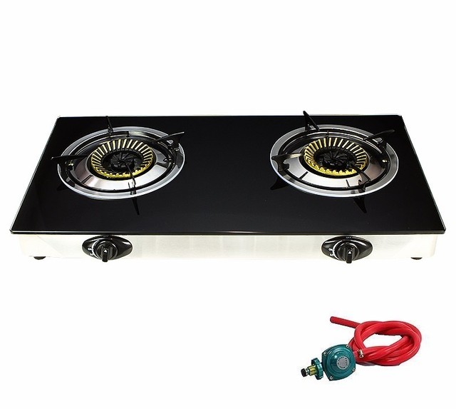 2 Burner Stove Gas Propane Range Tempered Ignition Camping Outdoor 2 Burner Stove Gas Propane Range Tempered Ignition Camping Outdoor Gl Cooktop