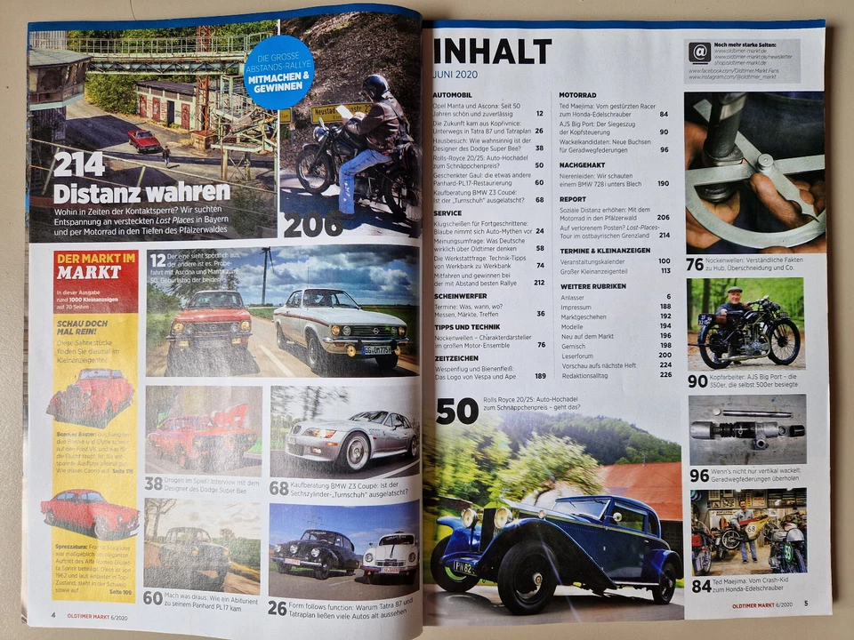 Oldtimer Markt 06 2020 Sammler-Edition Manta A - Im Zeichen des Rochen - Bild 2 von 4