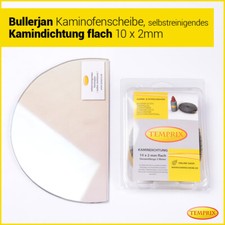 Vetro Per Camino Resistente Al Fuoco Auto-Pulente Adatto Per Camino Bullerjan 02