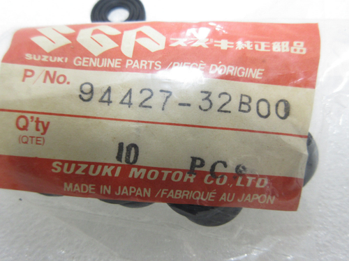 Suzuki RG500 GS500 Belly Pan Cushion x8 NOS GS500E Under Cowling OEM 94427-32B00 - Picture 5 of 5