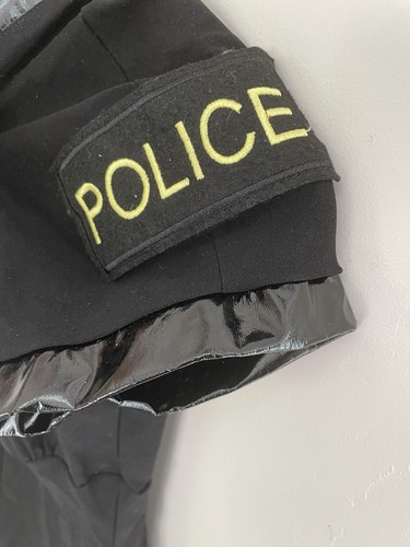 Spirit Halloween Kids Girls Solid Black Police Department Police Dress Costume M - Picture 4 of 7