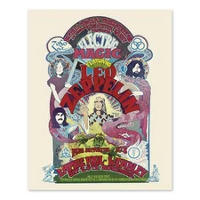 1971 Led Zeppelin United Kingdom Concert Tour Poster Matte Print Wall Art
