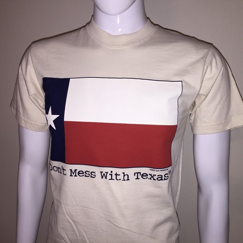 Neu ohne Etikett selten Vintage Don't Leg With Texas T-Shirt Herren Small • kleines Loch an der Schulter - Bild 1 von 11