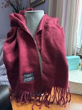Vintage Christian Dior Scarf 90s Cashmaire 100 Acrylic Cashmere Wrap Burgundy