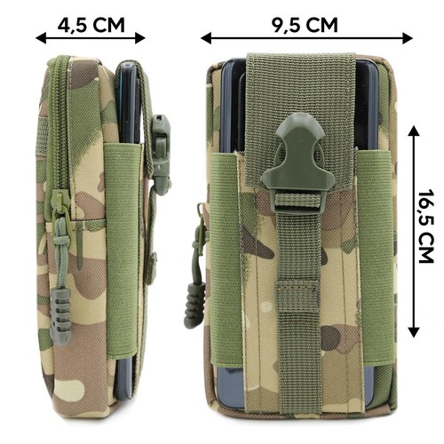Universal Smartphone Handy Gürtel Tasche Hülle Case Schutzhülle Clip Etui Nylon* - Bild 5 von 9