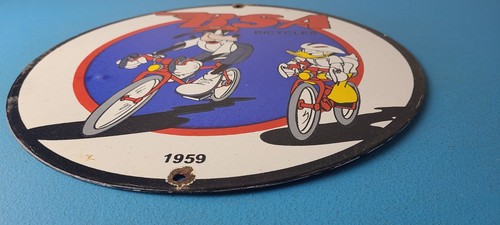 Vintage BSA Motorcycle Sign - Motor Bike Gas Pump Service Porcelain Sign - Picture 10 of 15