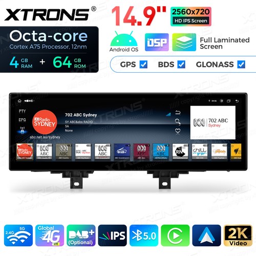 XTRONS 14,9" Autoradio für BMW 3er 4er F30 F36 Android 13 4G+64GB 8Kern GPS Navi - Afbeelding 7 van 22