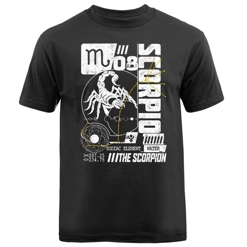 Scorpio Zodiac Sign Horoscope Astrological Graphic T-shirt - Bild 3 von 17