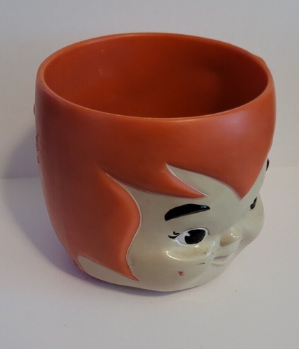 FLINTSTONES Vintage PEBBLES Plastic VITAMIN Advertising PROMO Drink Cup Mug 1968 - Picture 2 of 6