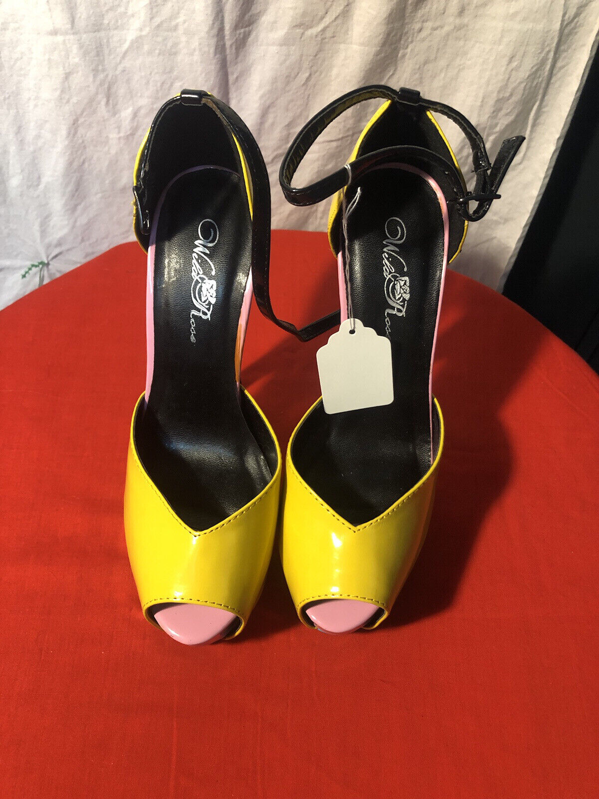 Yellow Wild Rose platform Heels - image 1